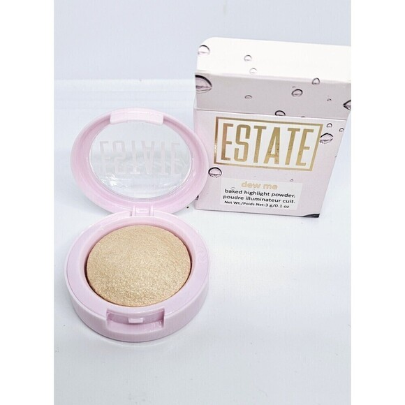Estate Dew Me Baked Highlight Powder In BYEEE 3.2g/.11oz Full Size NIB - Picture 1 of 3